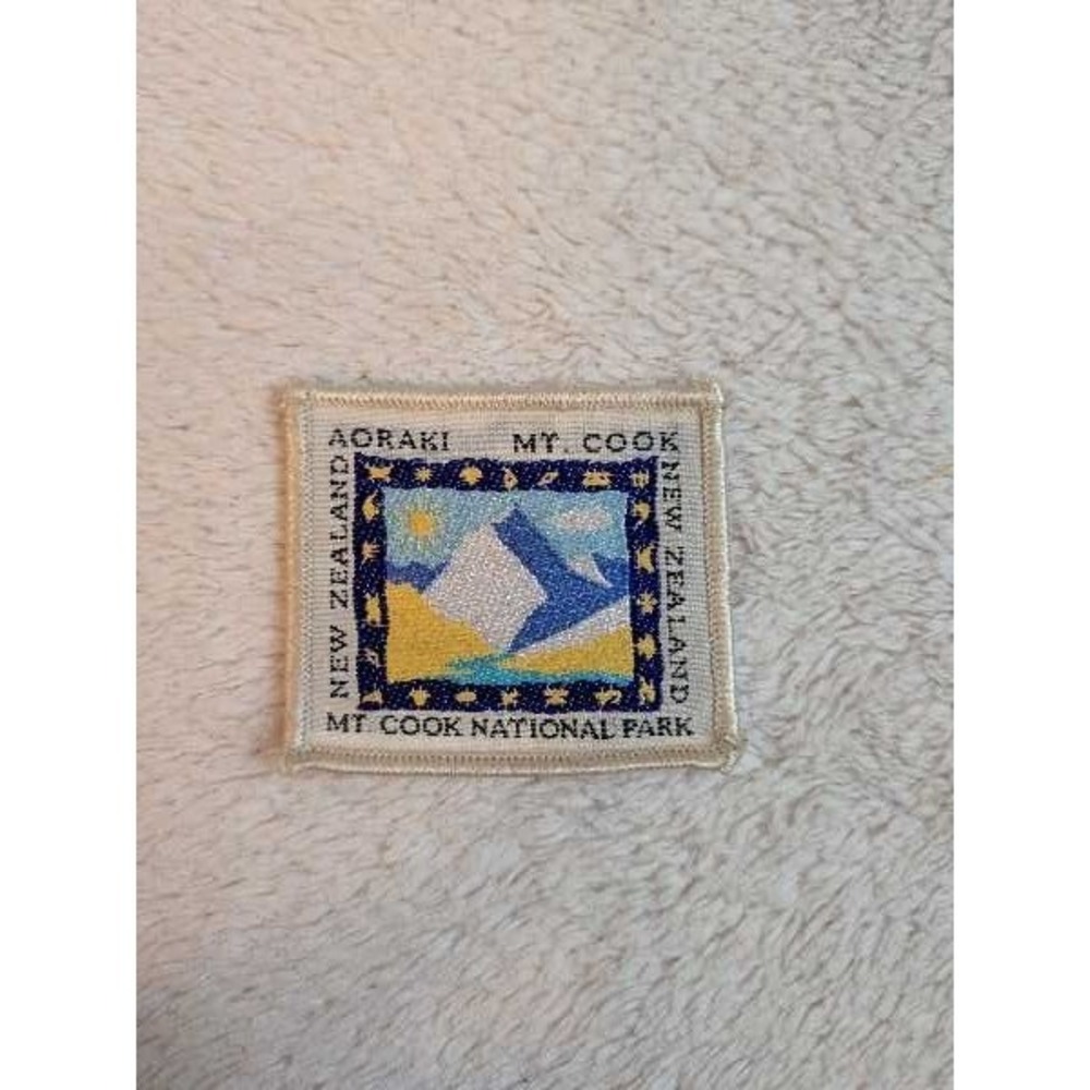 Vintage Aoraki Mt. Cook National Park New Zealand Embroidered Patch